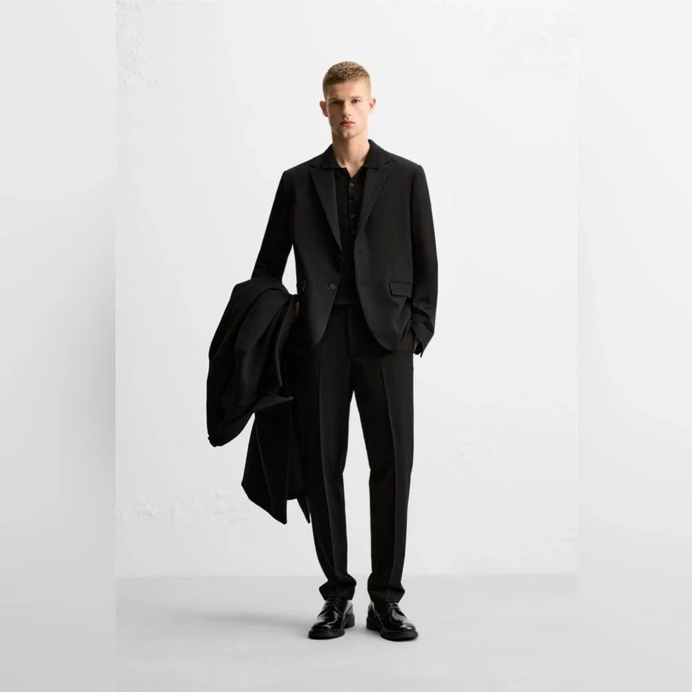 Zara COMFORT SUIT JACKET Size 42